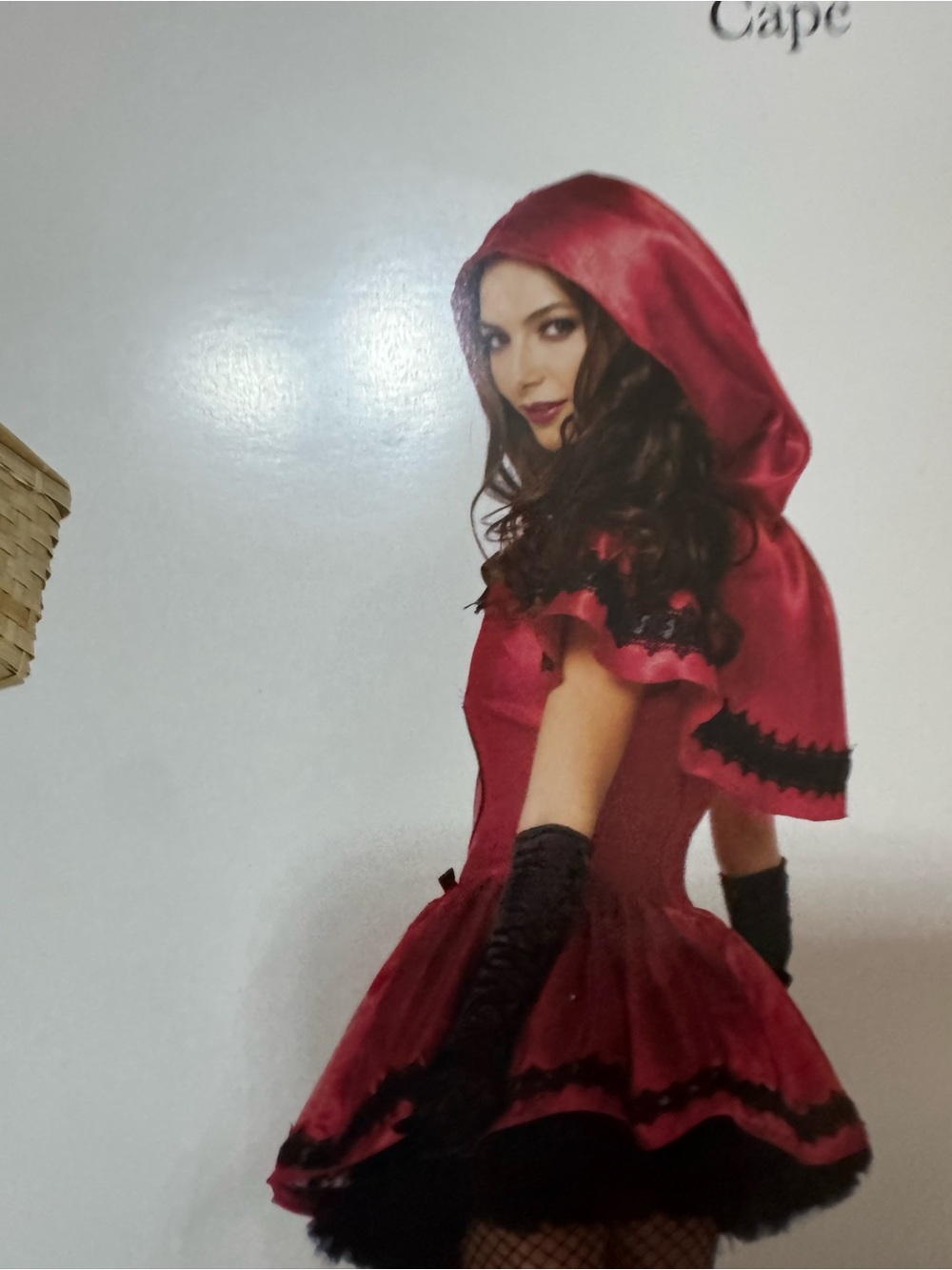 Halloween Leg Avenue Red & Black Gothic Riding Hood Costume 39.T - Picture 2 of 5